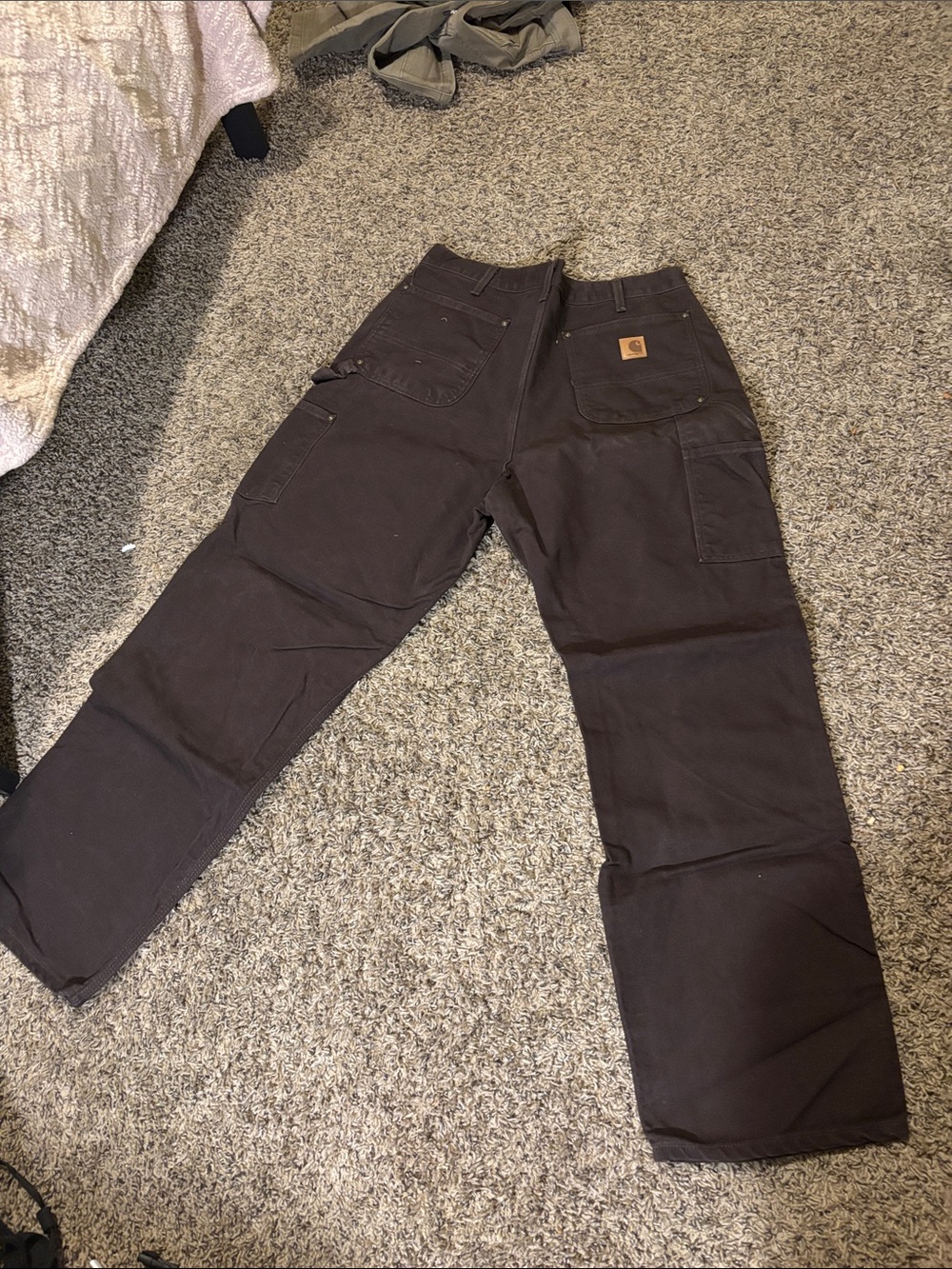 Carhartt Men's Dark Brown Cargo Work Pants